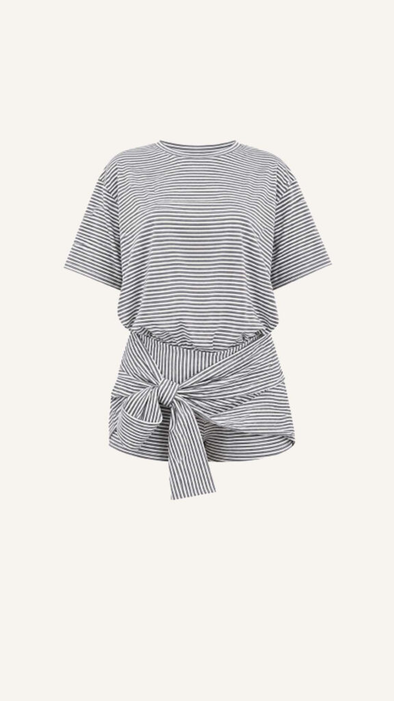 Striped T-Shirt and Shorts Set