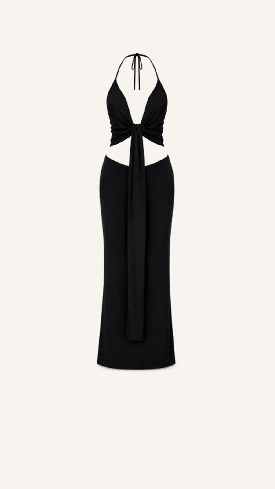Halter Cutout Maxi Dress