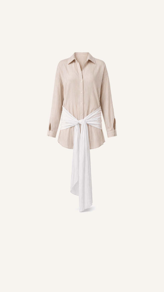 Tie-Waist Shirt and Trousers Set