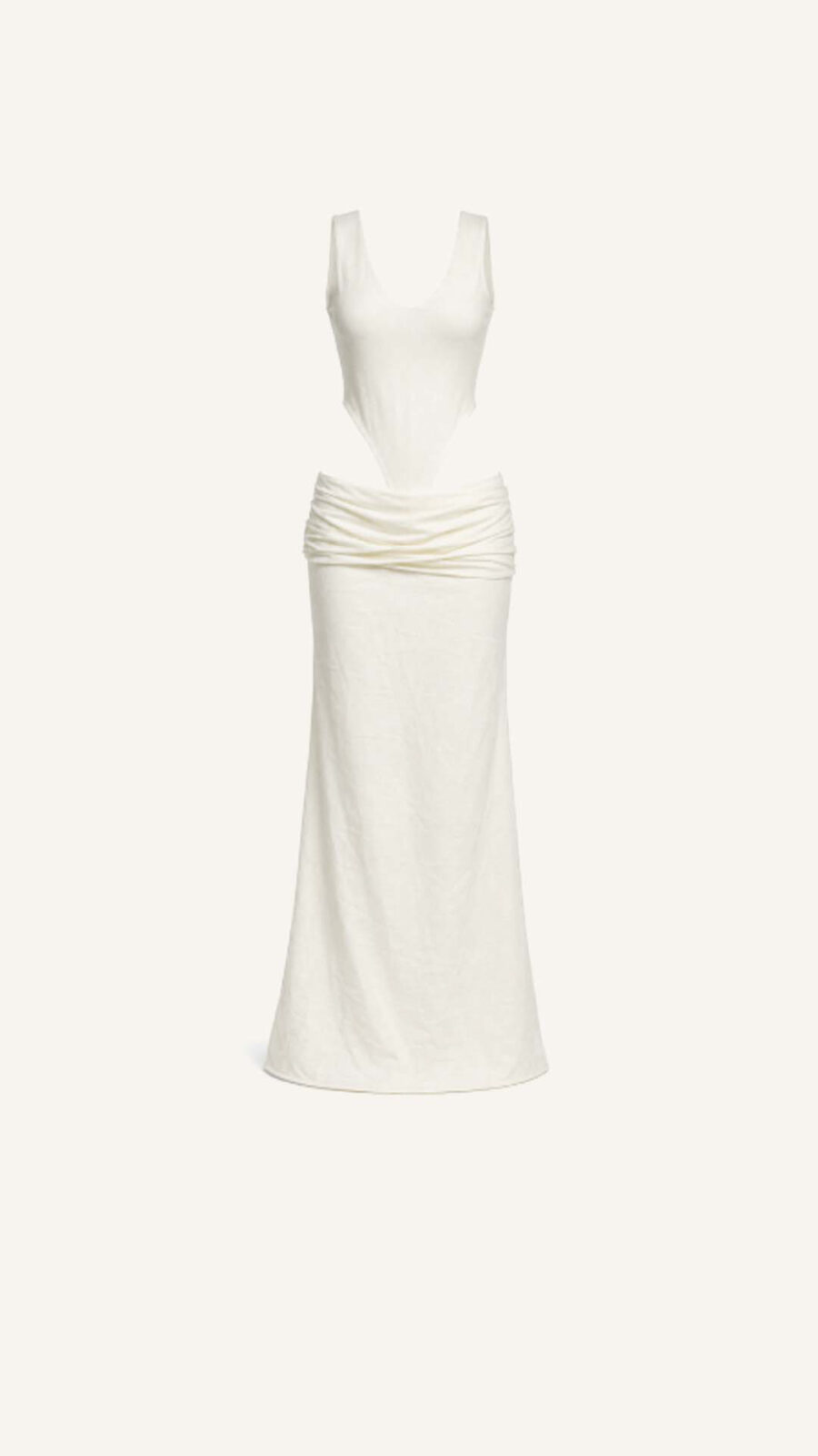 Tank Top and Draped Maxi Skirt Set